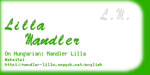 lilla mandler business card
